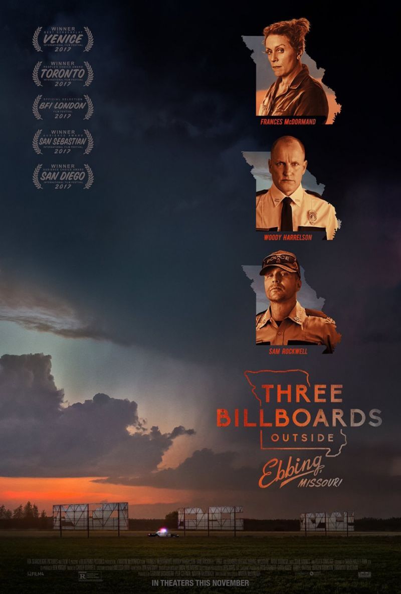 Three billboards outside Ebbing, Missouri